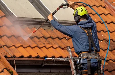Démoussage et hydrofuge de toiture à Coume